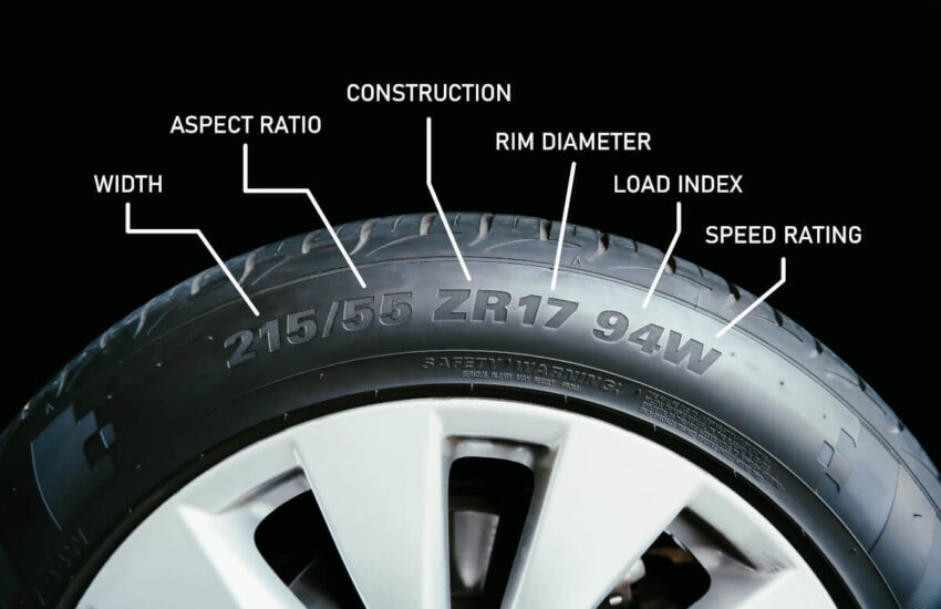 tire markings on sidewall